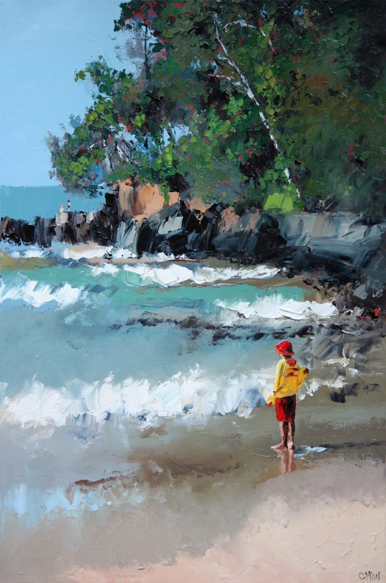 Noosa Beach (a beach painting) by Claire McCall