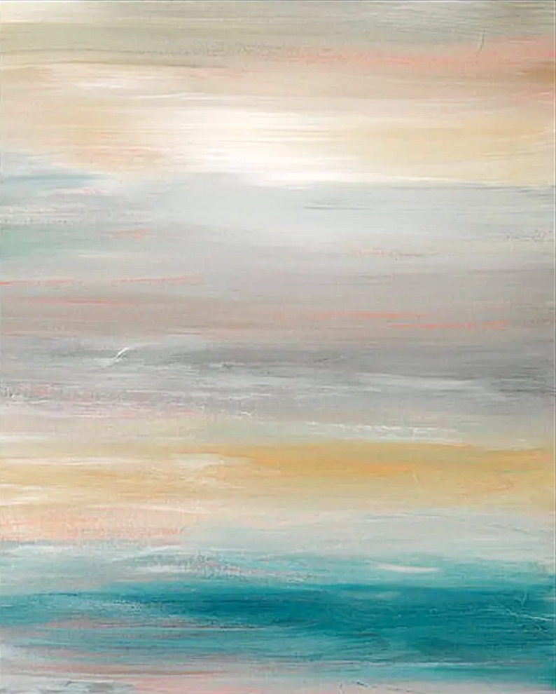 Silence I (a beach painting) by Julia Bars