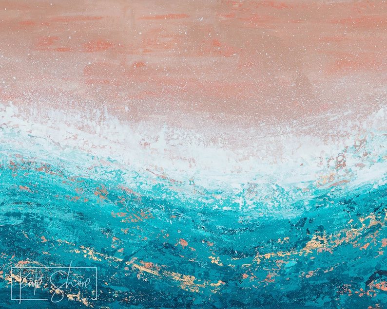 Heat Wave (a beach painting) by Kate Shore