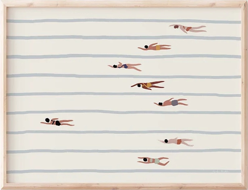 Race! (a beach painting) by Kristen Boydstun