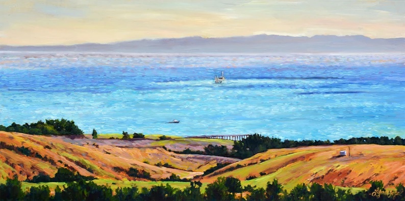 Hollister Ranch (a beach painting) by Lynn Fogel