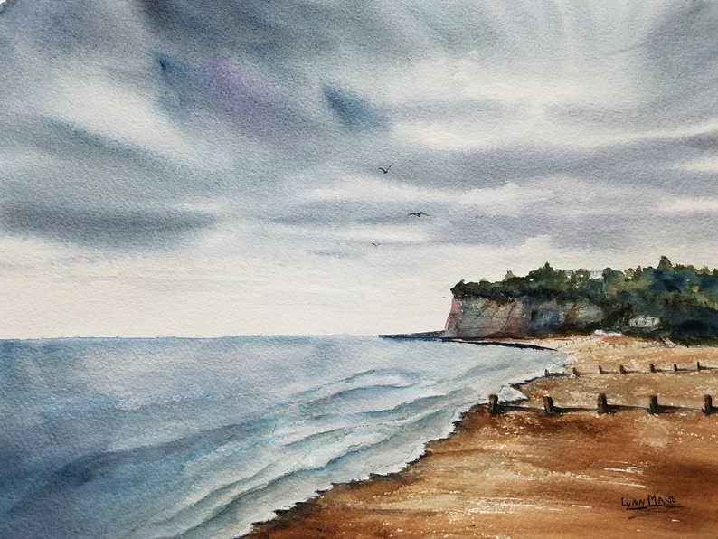 Peaceful Shores (a beach painting) by Lynn Marie Jones