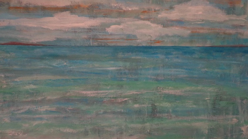 Open Waters by (a beach painting) Rain Townsend