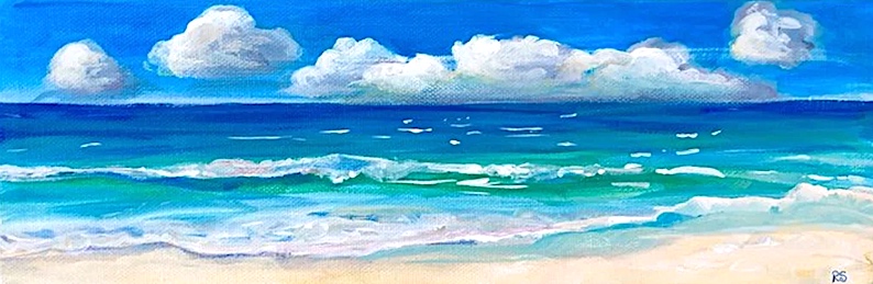 Beach Day (a beach painting) by Randi Schneweiss