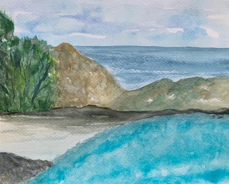 Big Sur (a beach painting) by Shelly Cox