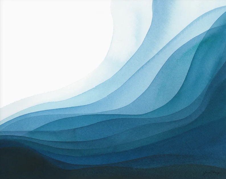 Ocean No. 3 (a beach painting) by Yao Cheng