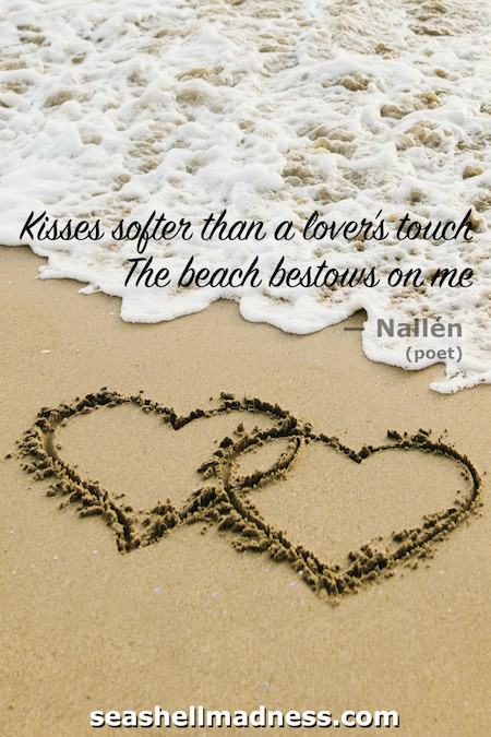 Beach Quote: Kisses softer than a lover's touch, the beach bestows on me