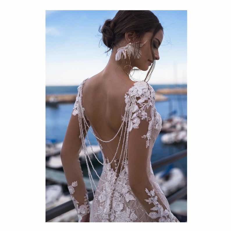 Long Sleeve Mermaid Wedding Dress