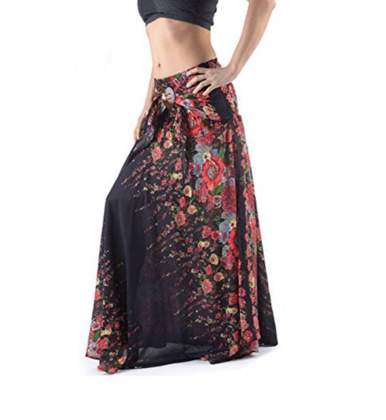 Long Hippie Flower Skirt by Foutaz