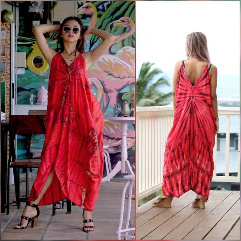 High-Low Tie-Dye Dress by Primitive Vibes Hawaii