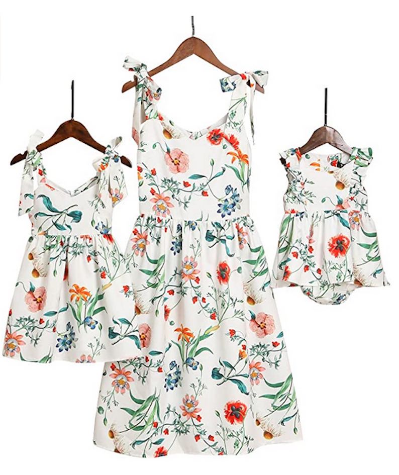 Mommy and Me Floral Printed Dresses