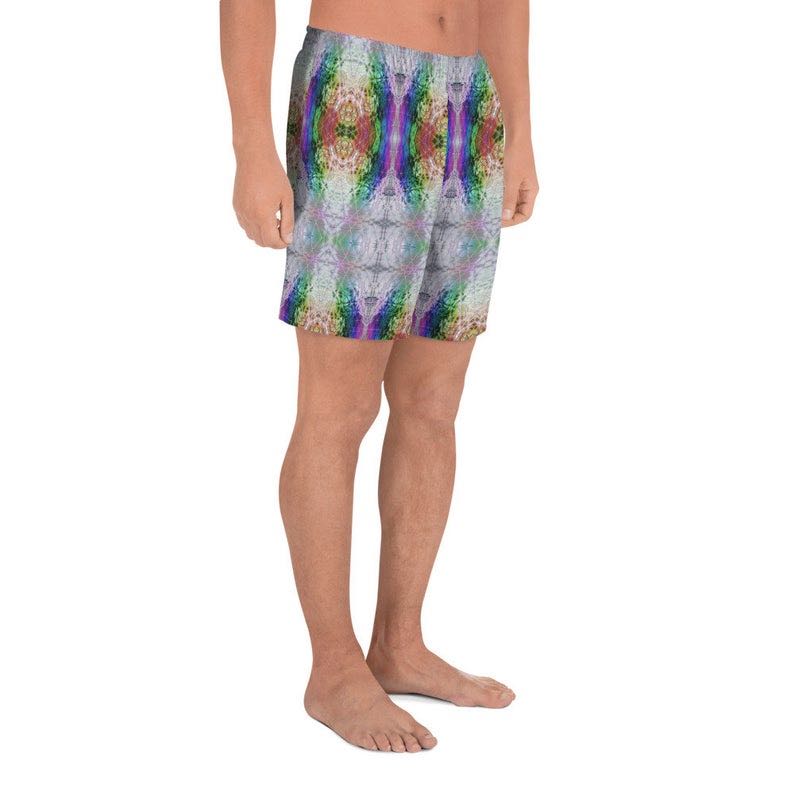 Psychedelic Men’s Athletic Long Shorts