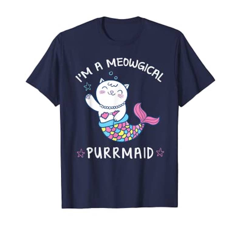 I’m A Meowgical PURRMAID Cute Mermaid Cat T-shirt