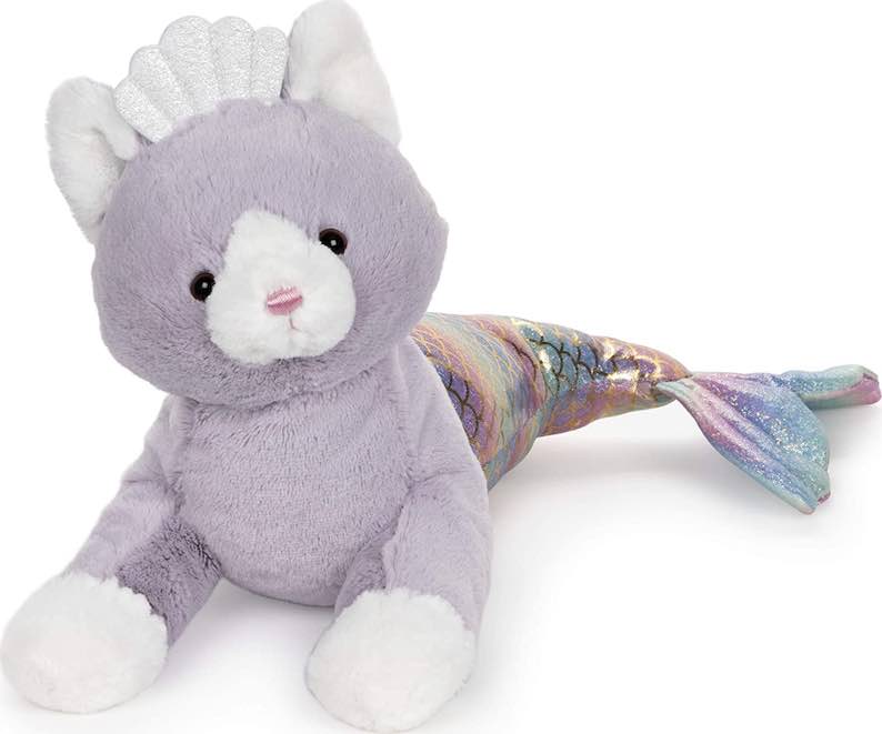 GUND Cat Mermaid with Rainbow Iridescent Tail