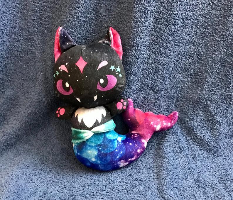Mermaid Cat Plushie