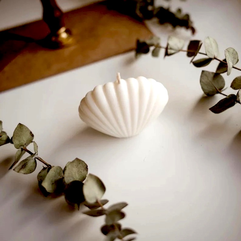 Seashell Soy Shell Beach Candle