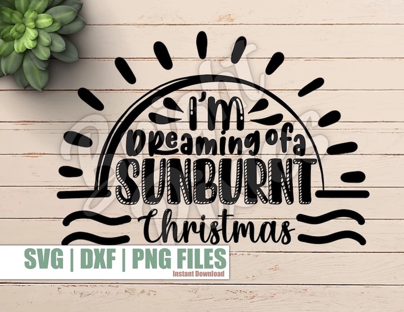 I'm Dreaming of a Sunburnt Christmas Art Download