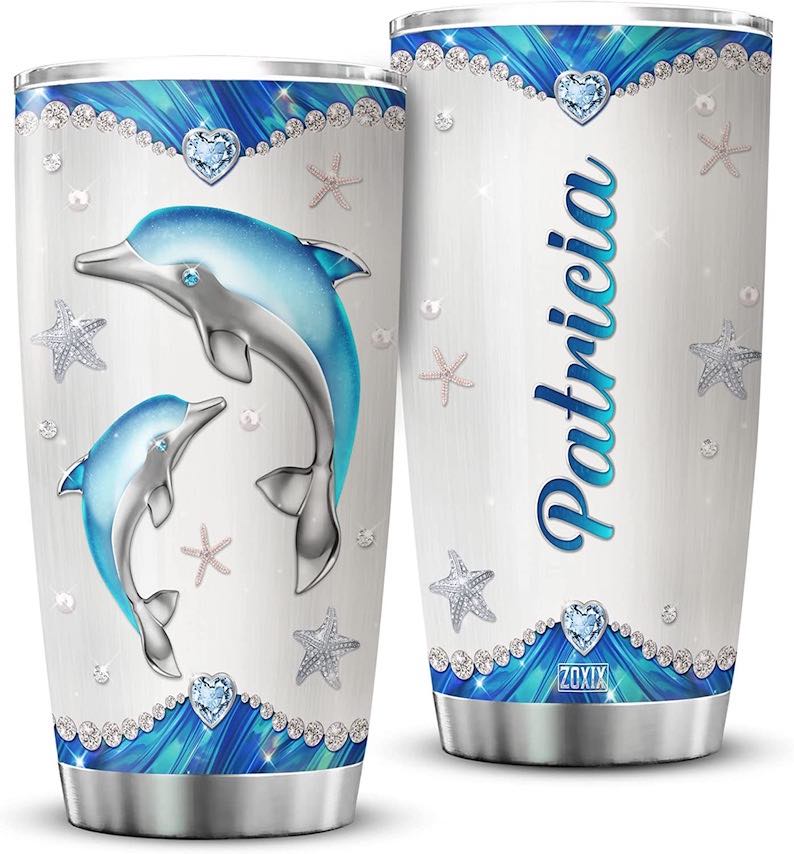 Personalized Dolphin Tumbler