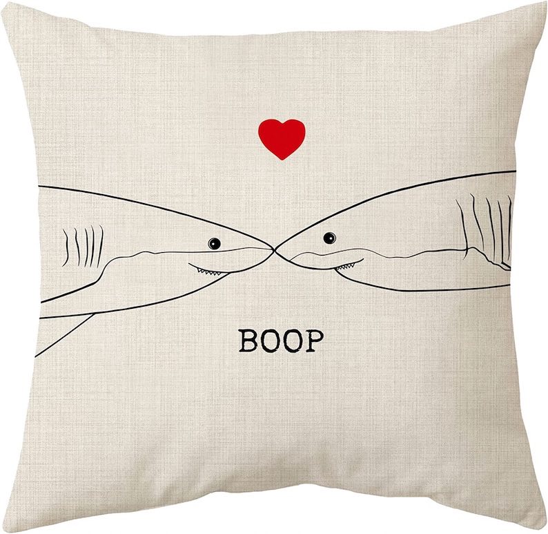 Boop Sharks in Love Pillowcase