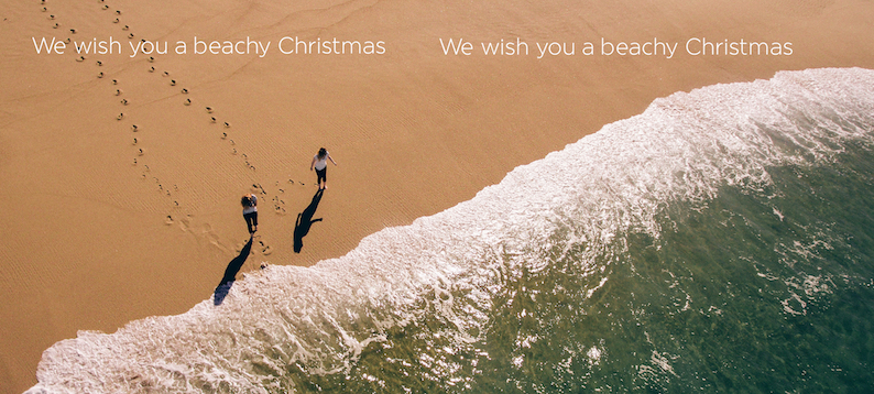 We wish you a beachy Christmas