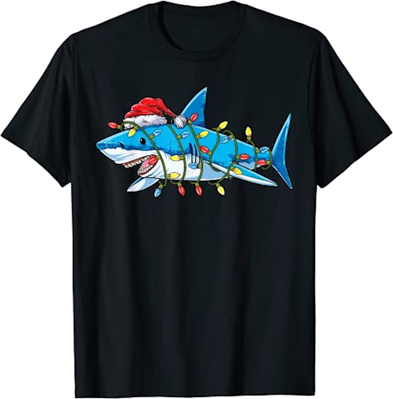 Christmas Shark T-Shirt