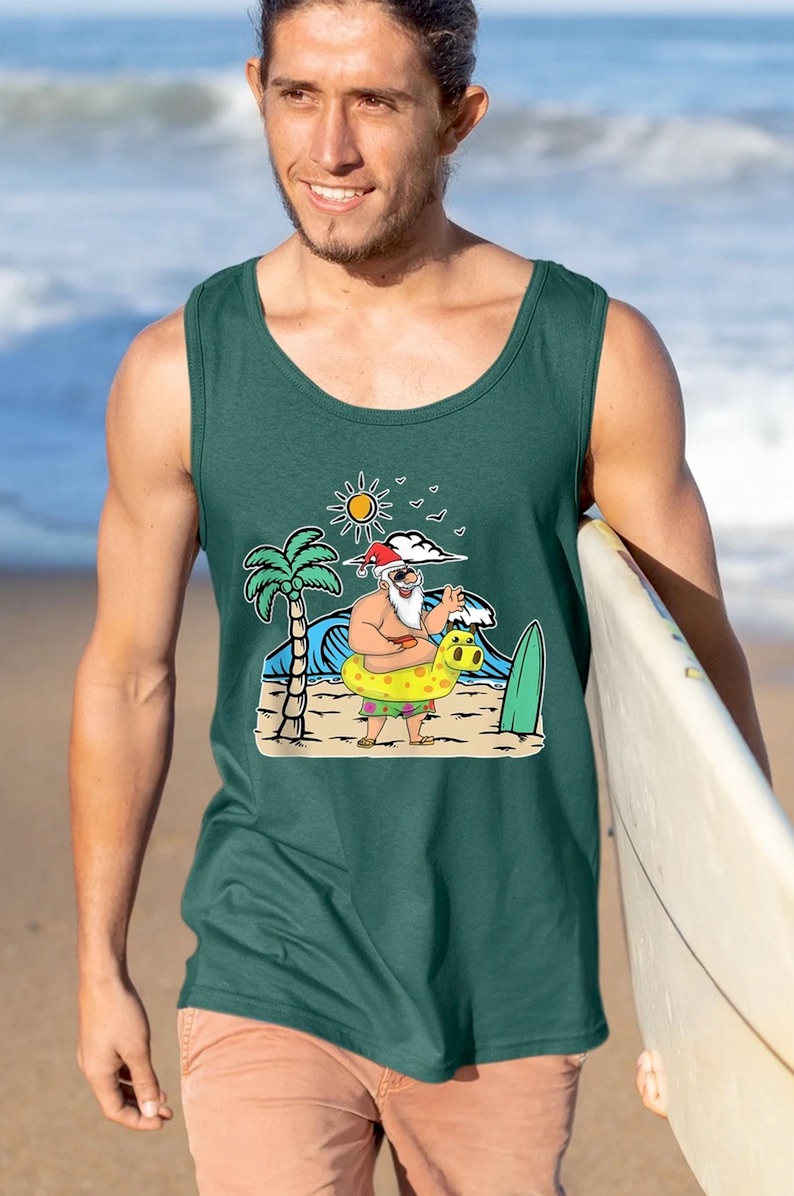 Beach Christmas Tank Top
