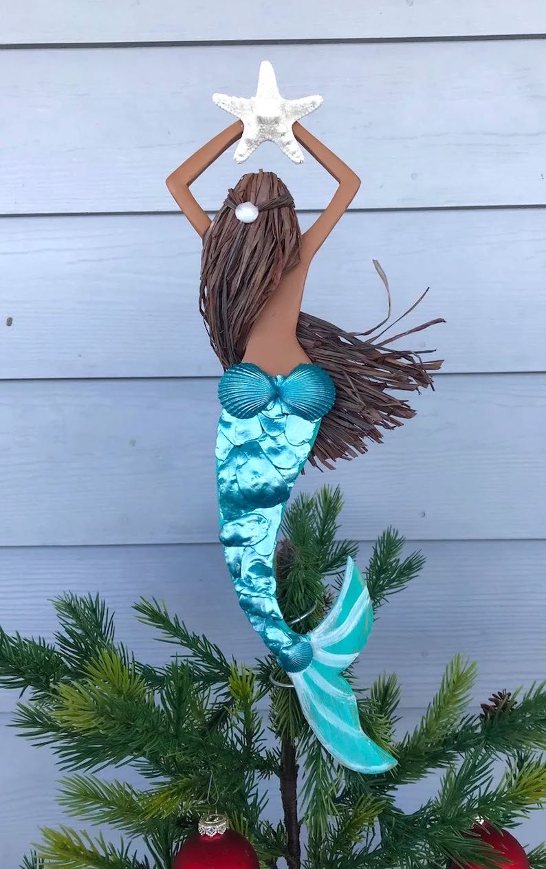 Mermaid with Shell Christmas Tree Topper