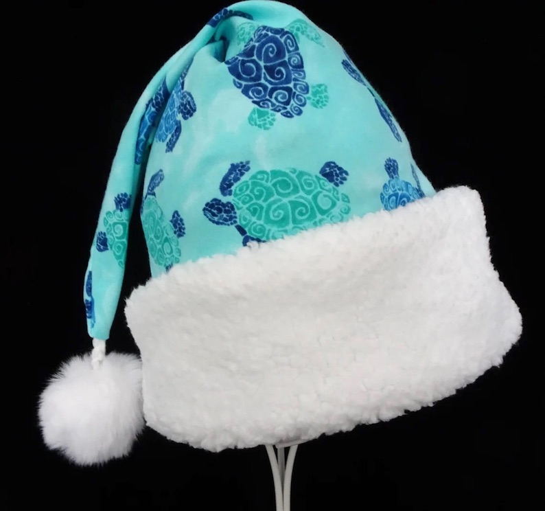 Sea Turtle Santa Hat