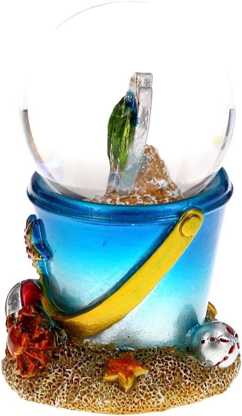 Beach Bucket Snow Globe