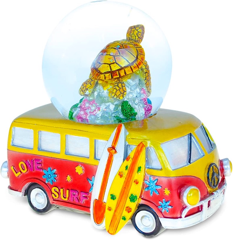 Van with Sea Turtle Snow Globe