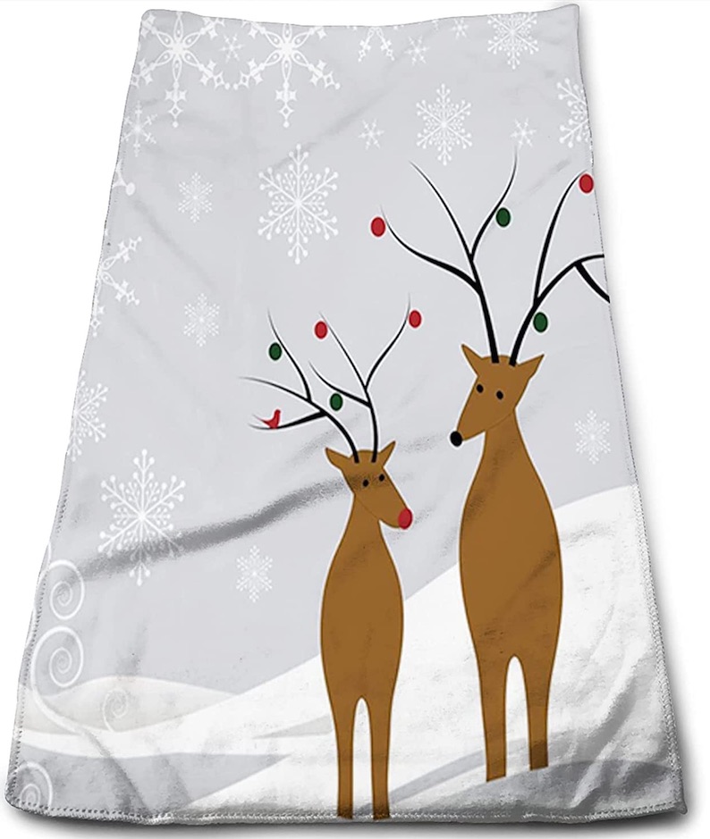 Reindeer Pook Towel