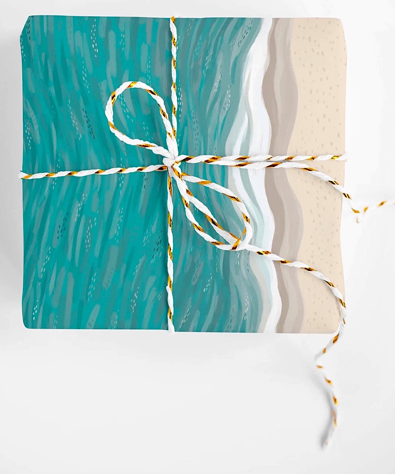 Aqua Gift Wrap