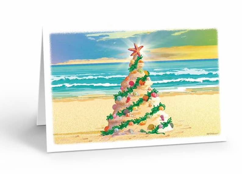 Beach Christmas Tree (18 cards)