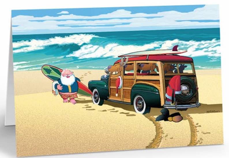 Santa’s Classic Woody Car (18 cards)