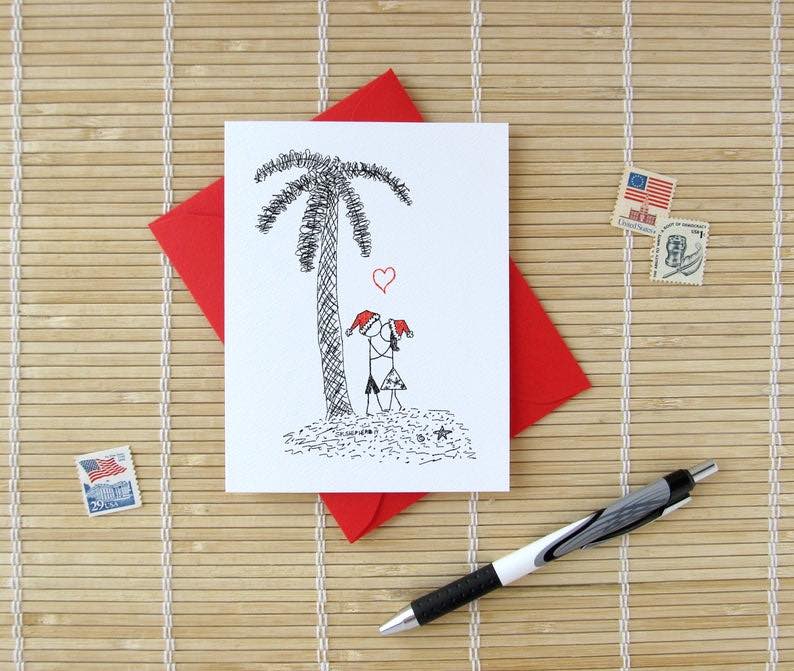 Canoodle Doodles No. 17 – Tropical Island – Christmas Version