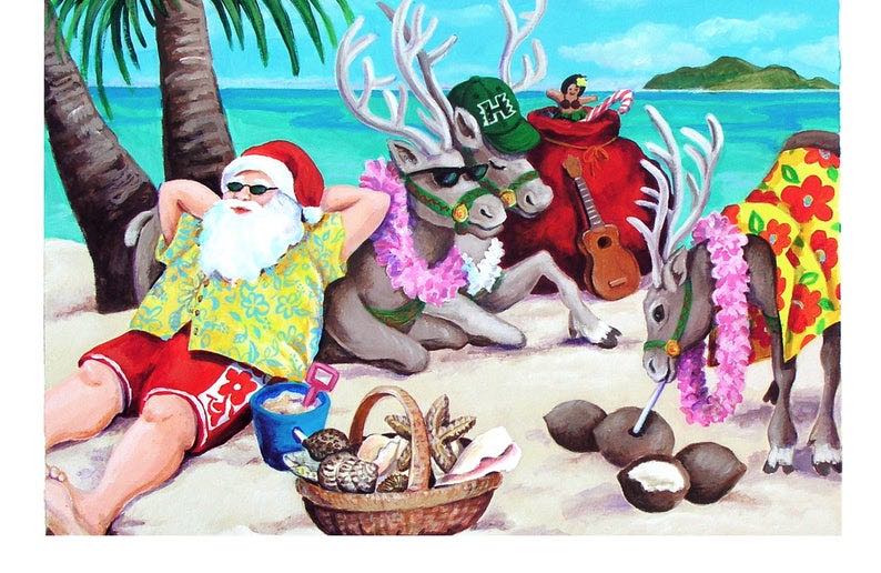 Hawaiian Holiday cards