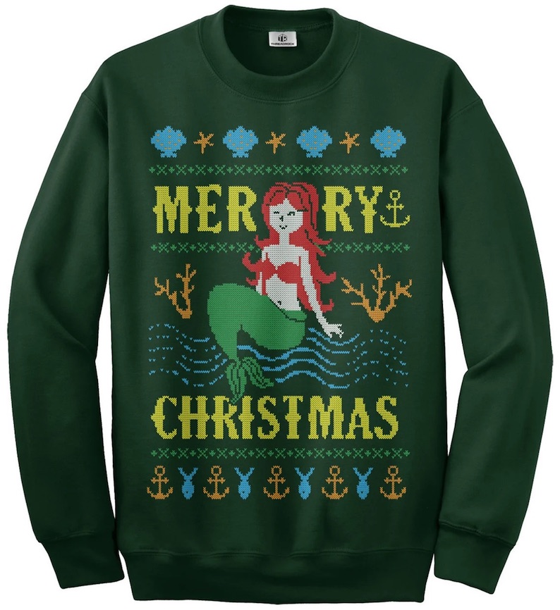 Merry Christmas Mermaid Christmas Sweater