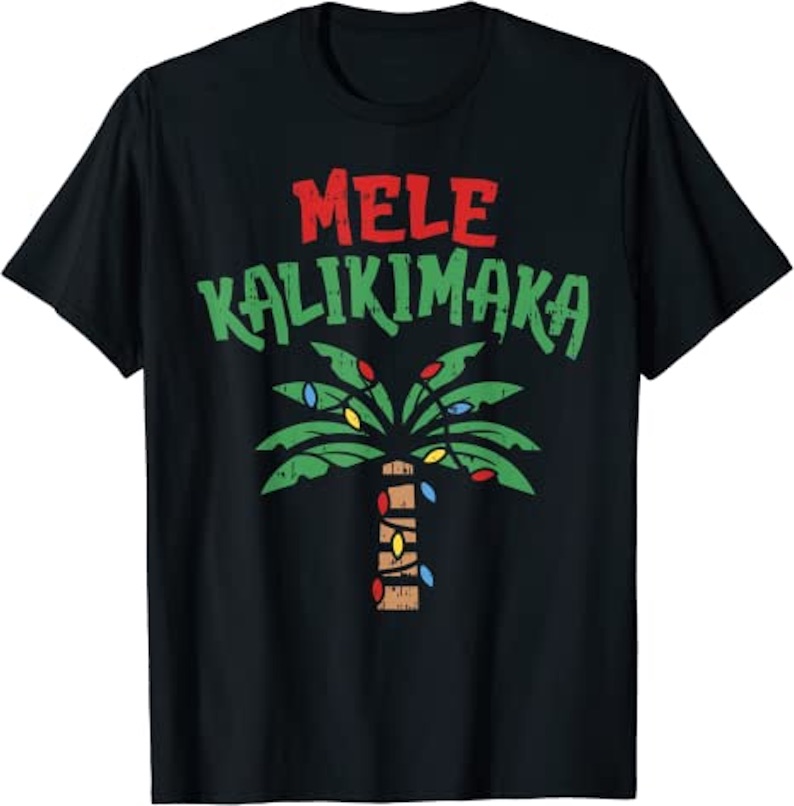 Mele Kalikimaka Palm Tree Shirt T-Shirt