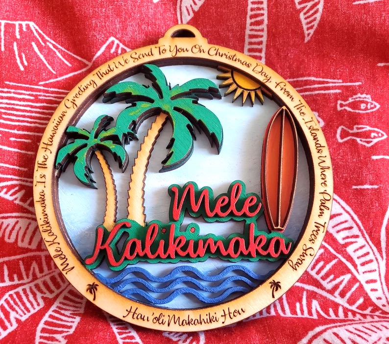 Mele Kalikimaka Christmas Ornament
