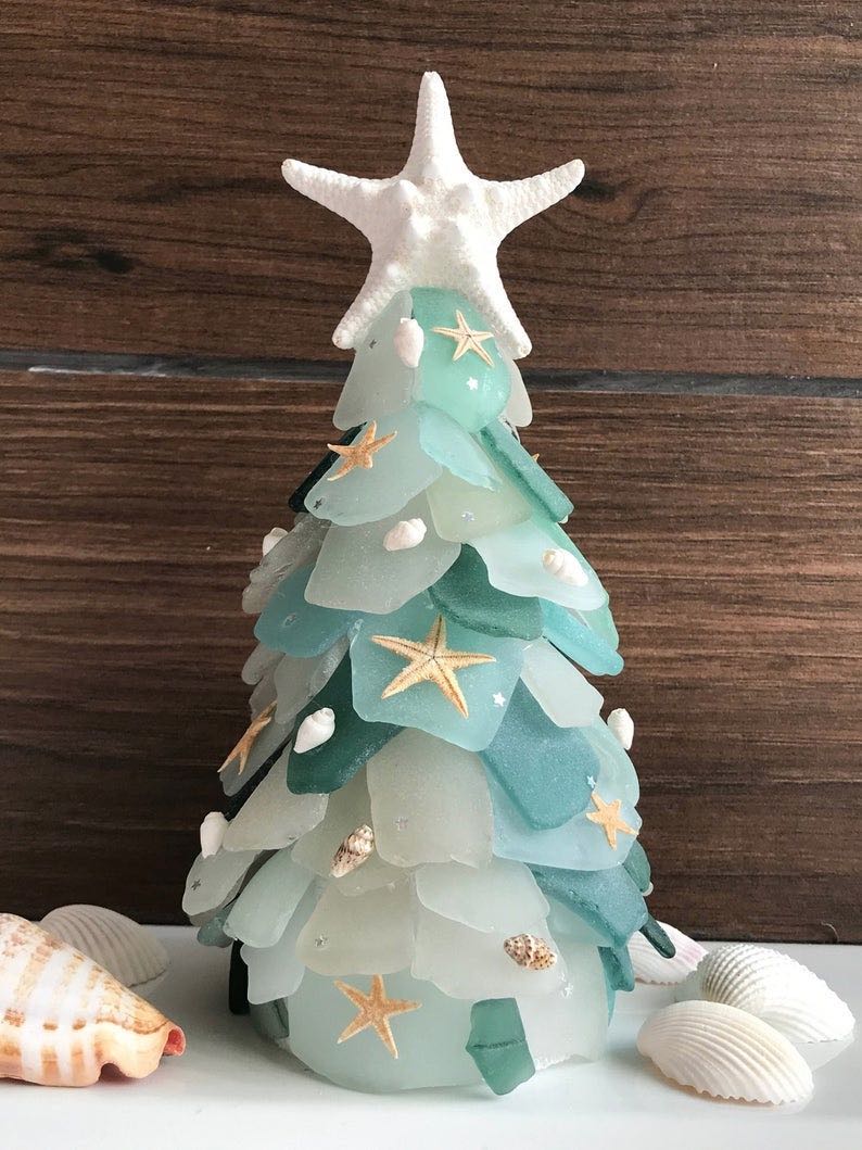 Genuine Sea Glass Christmas Tree