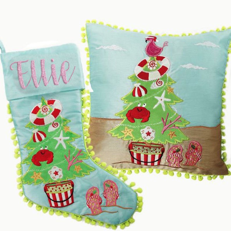 Beach Tree Stocking and Cushion Pack