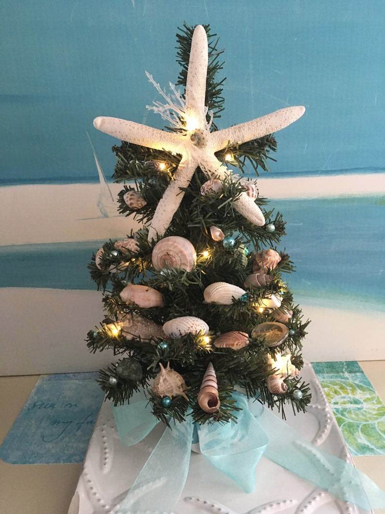 Starfish Tabletop Christmas Tree
