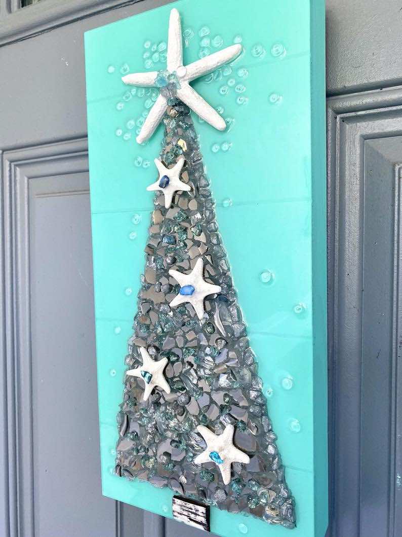 Grey Christmas Tree Art