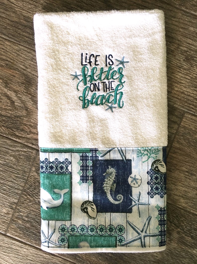 Beach Bathroom Hand Towel