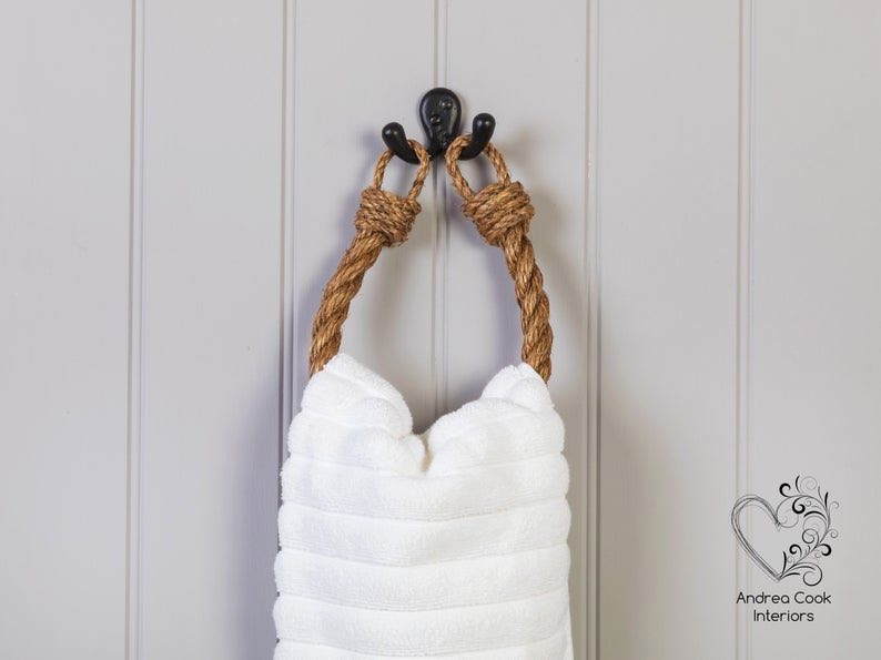 Chunky Manila Rope Hand Towel Holders