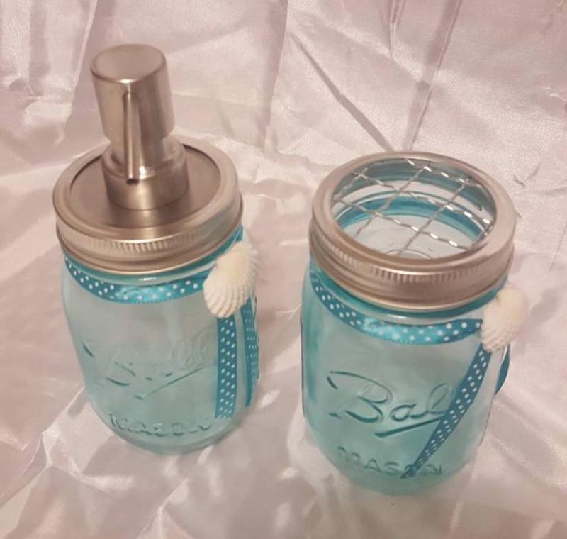 Mason Jar Bathroom Set