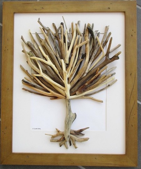 artist: Debbie Dellatore - driftwood tree of life