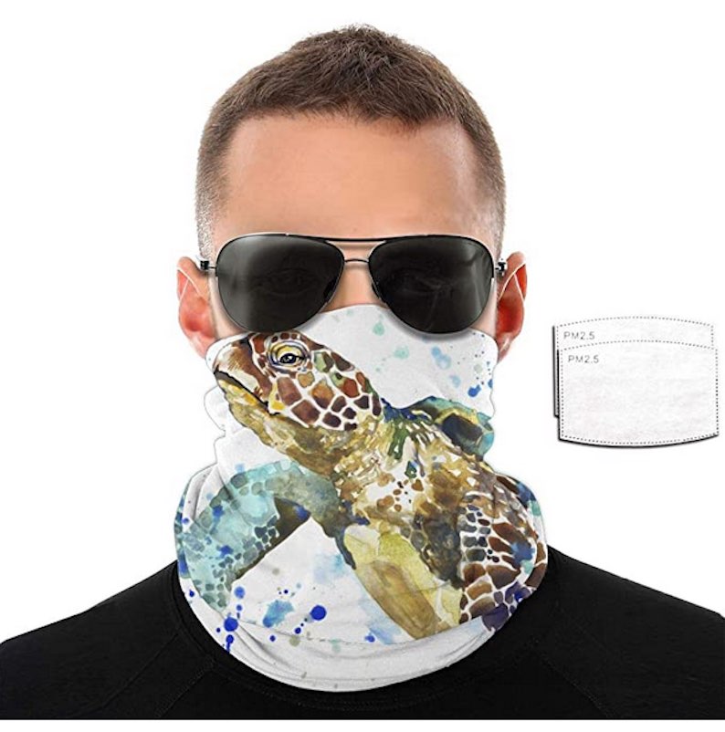 Mosaic Sea Turtle Neck Gaiter