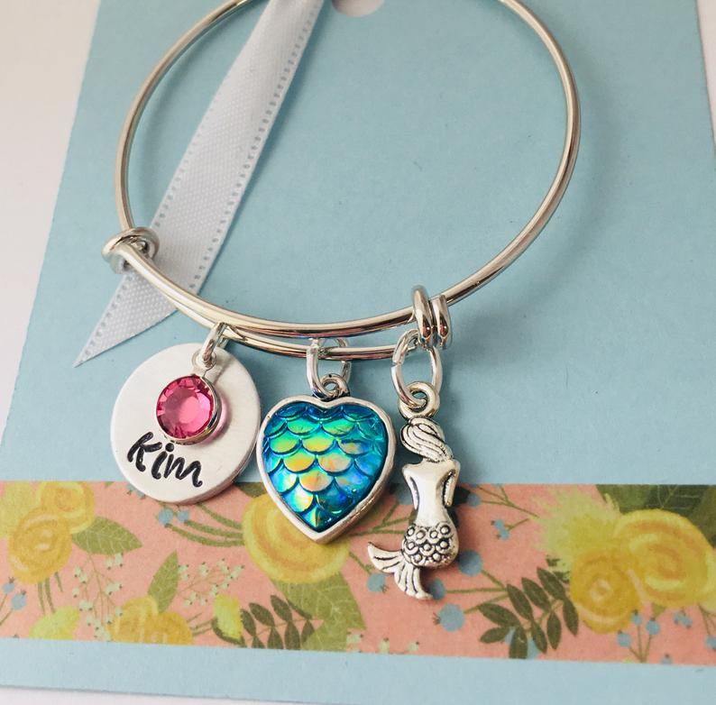 Personalized Kids Mermaid Bracelet