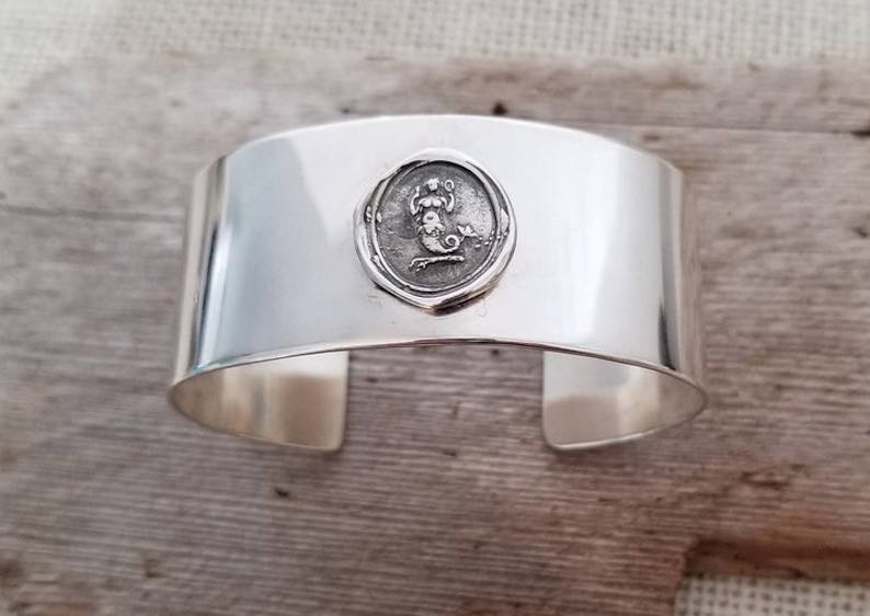 Mermaid Wax Seal Cuff Bangle